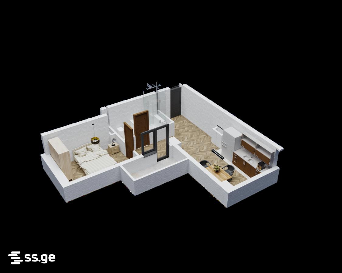 2 room Flat For Sale. Vazisubani – pohled 5