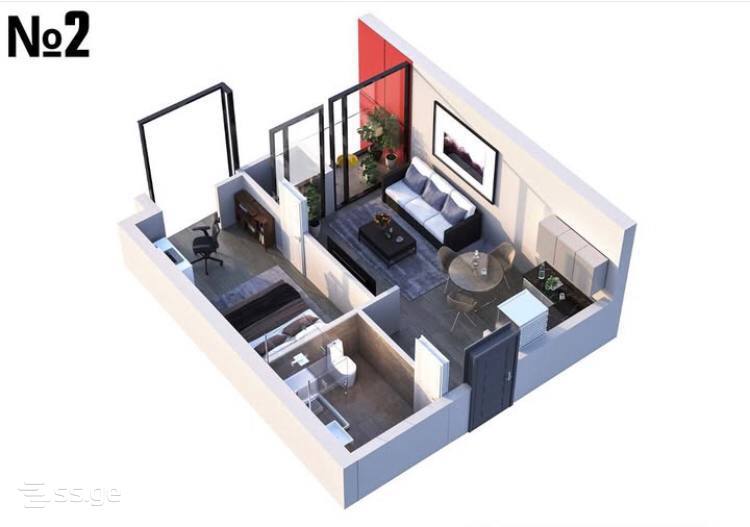 Продажа 2-комната Квартира view 2