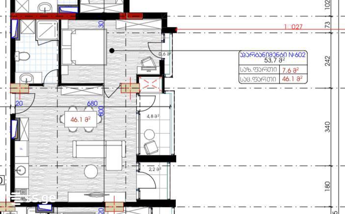 Продажа 2-комната Квартира view 3