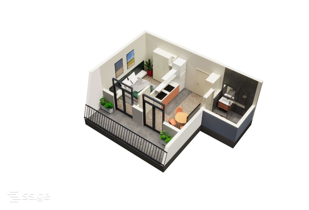 2 Room Flat For Sale view 1