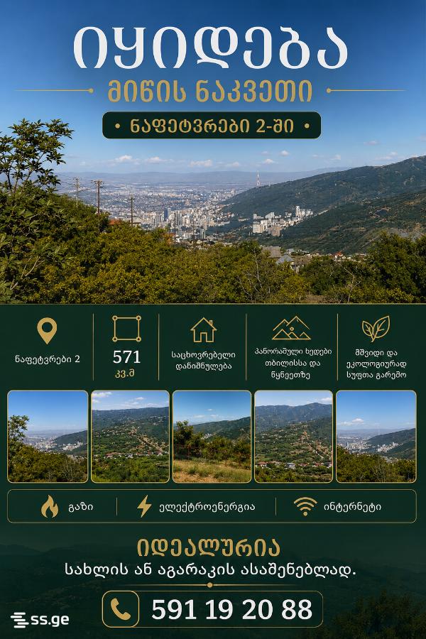 Land For Sale. Napetvrebi view 2