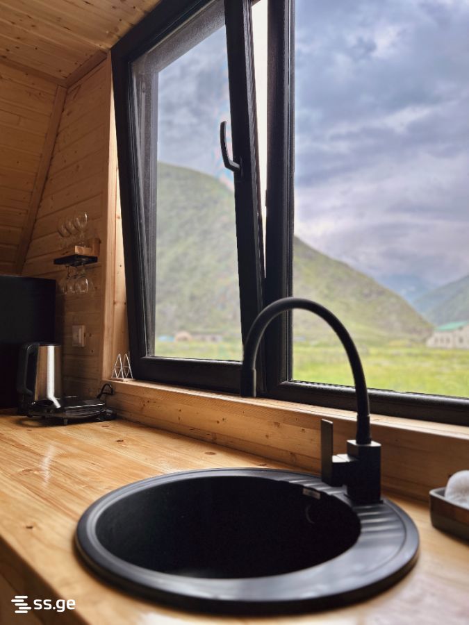 2 Room Summer Cottage Daily Rent. Kazbegi view 10