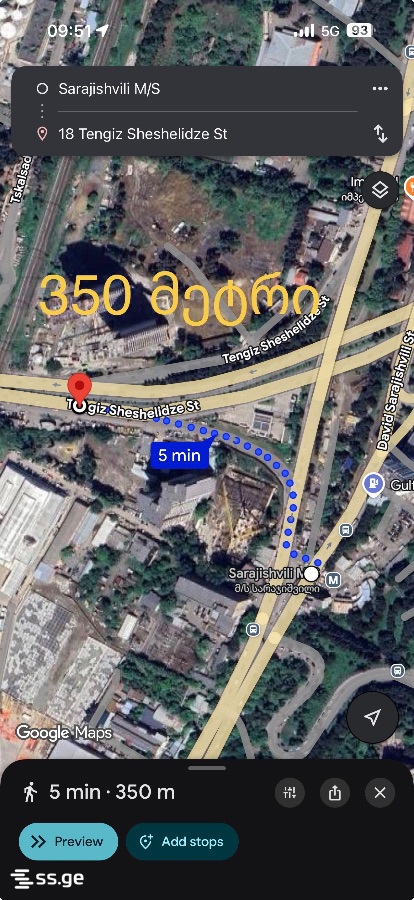 1 room Flat Lease. Gldani – pohled 5