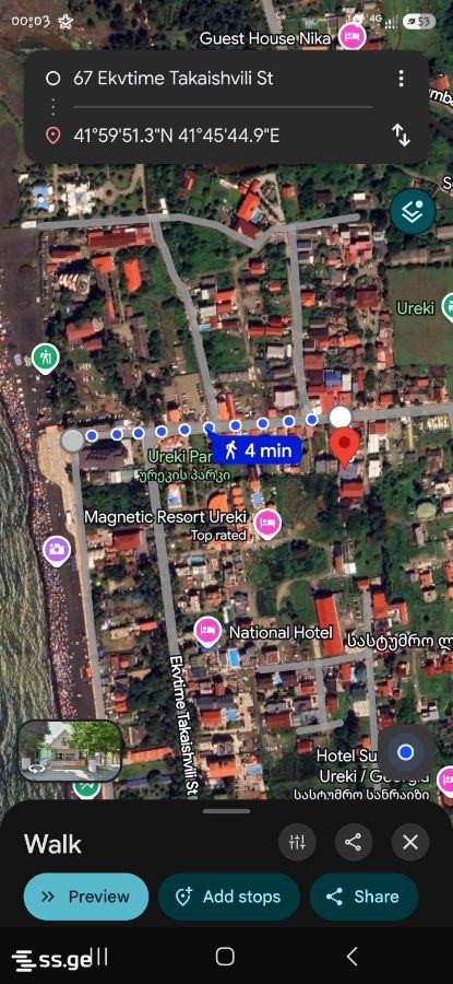 4 Room Flat Daily Rent. Ureki view 4