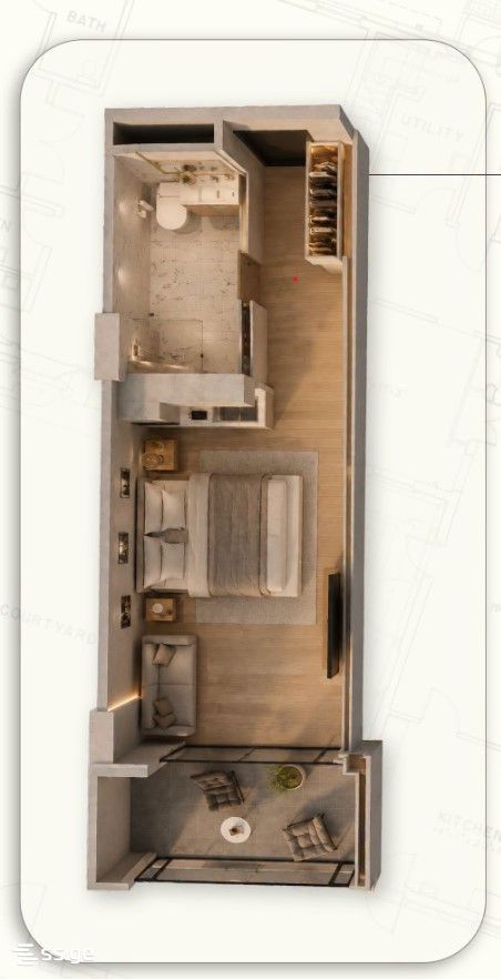 1 room Flat For Sale. Didi digomi - Bild 2
