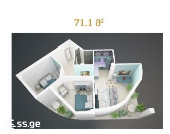 Продажа 3-комната Квартира view 5