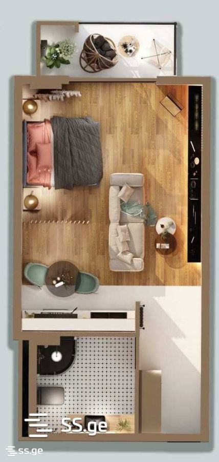 1 Room Flat For Sale, 1 of 2