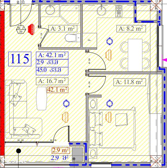 3 room Flat For Sale. Saburtalo - Widok 2