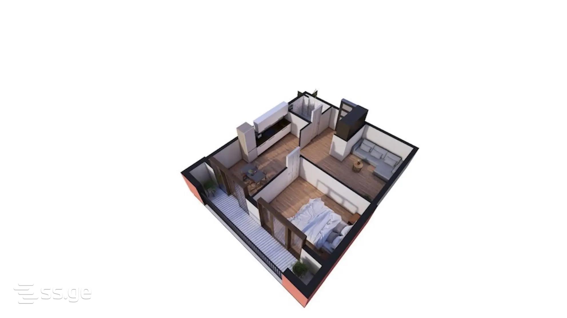 3 Room Flat For Sale view 1