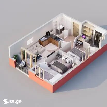 3 Room Flat For Sale view 2