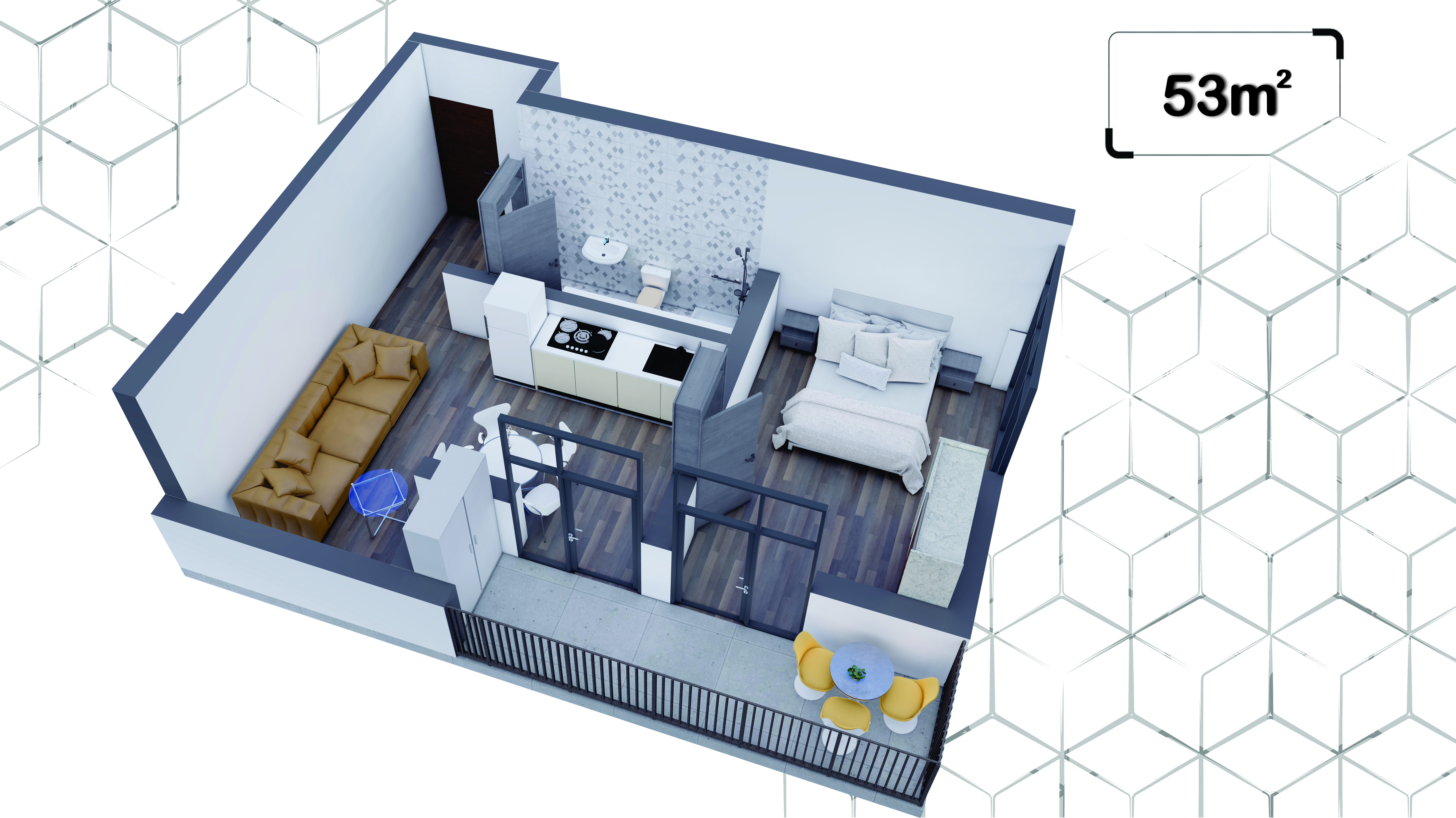 2 Room Flat For Sale view 1
