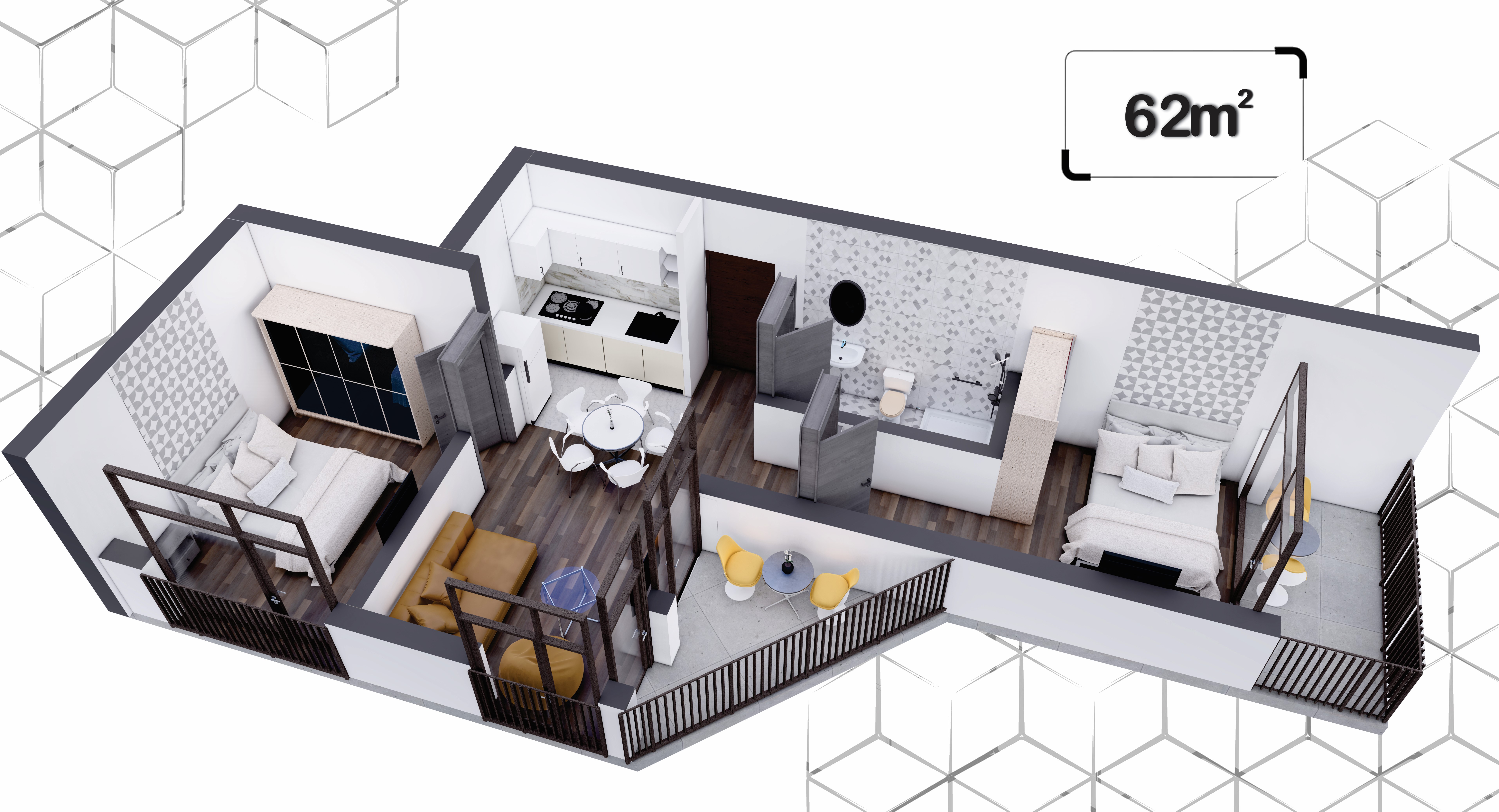 3 Room Flat For Sale view 1