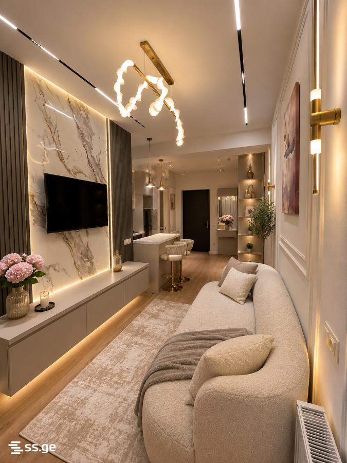 2 Room Flat Daily Rent. Varketili, 3 of 4