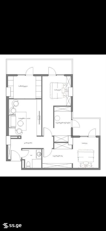 4 room Flat For Sale. Nutsubidze plateau - Widok 3