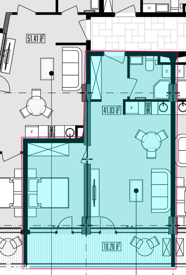 Продажа 2-комната Квартира view 5