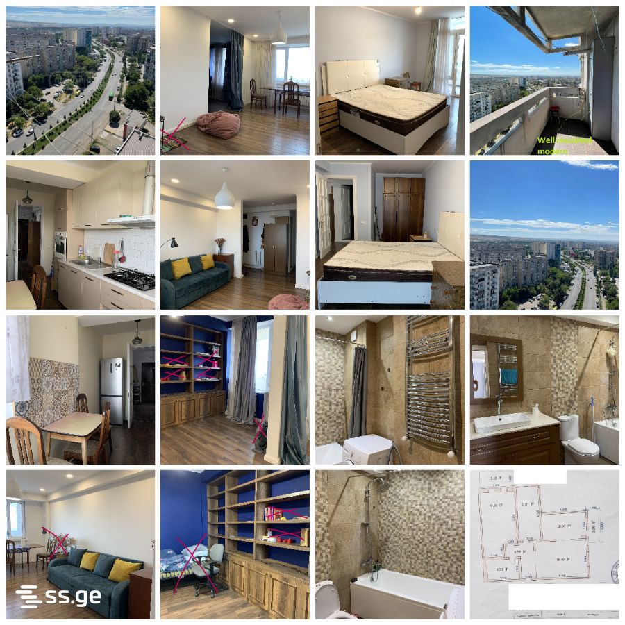 3 room Flat For Rent. Varketili – pohled 6