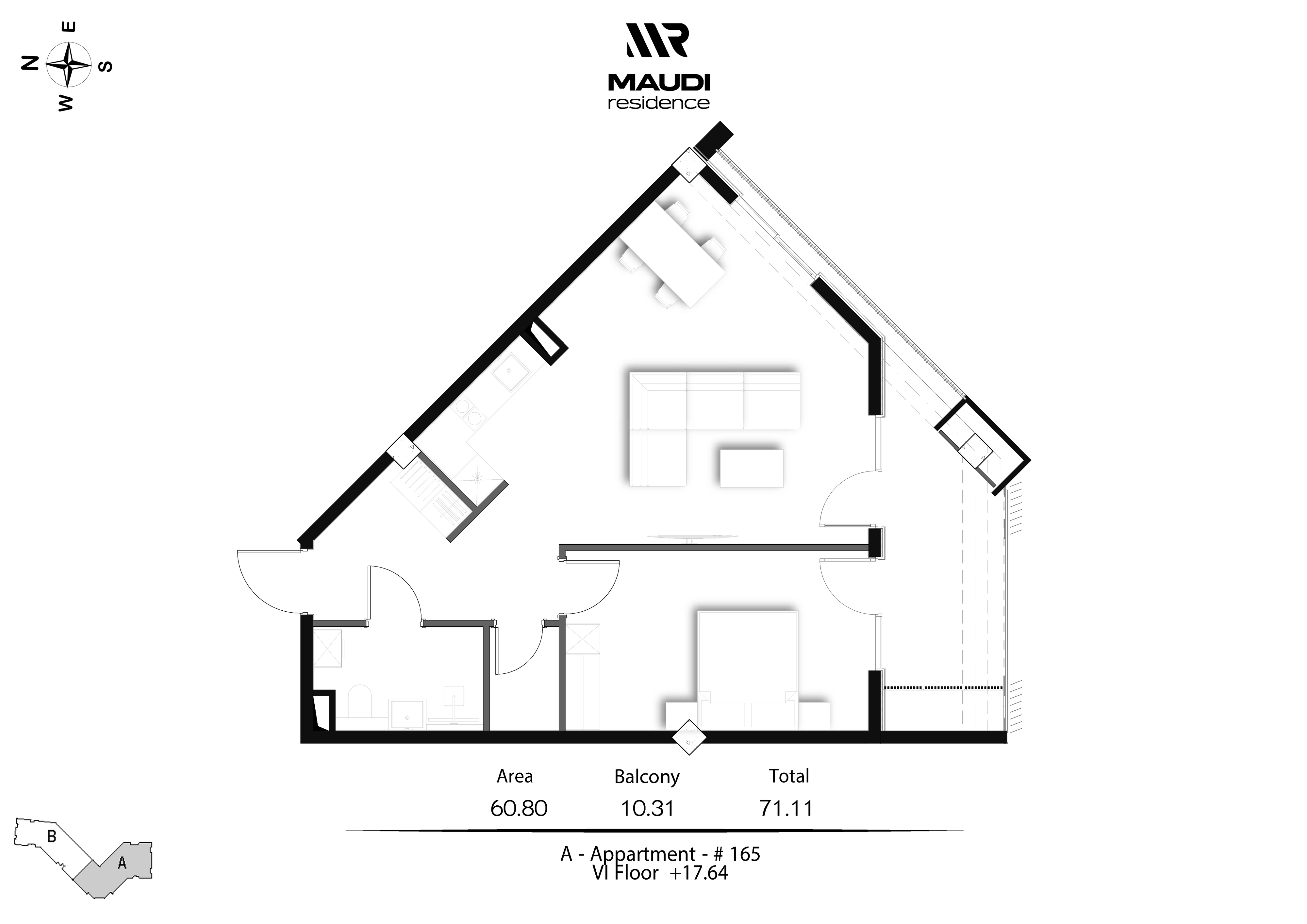 Продажа 2-комната Квартира view 1