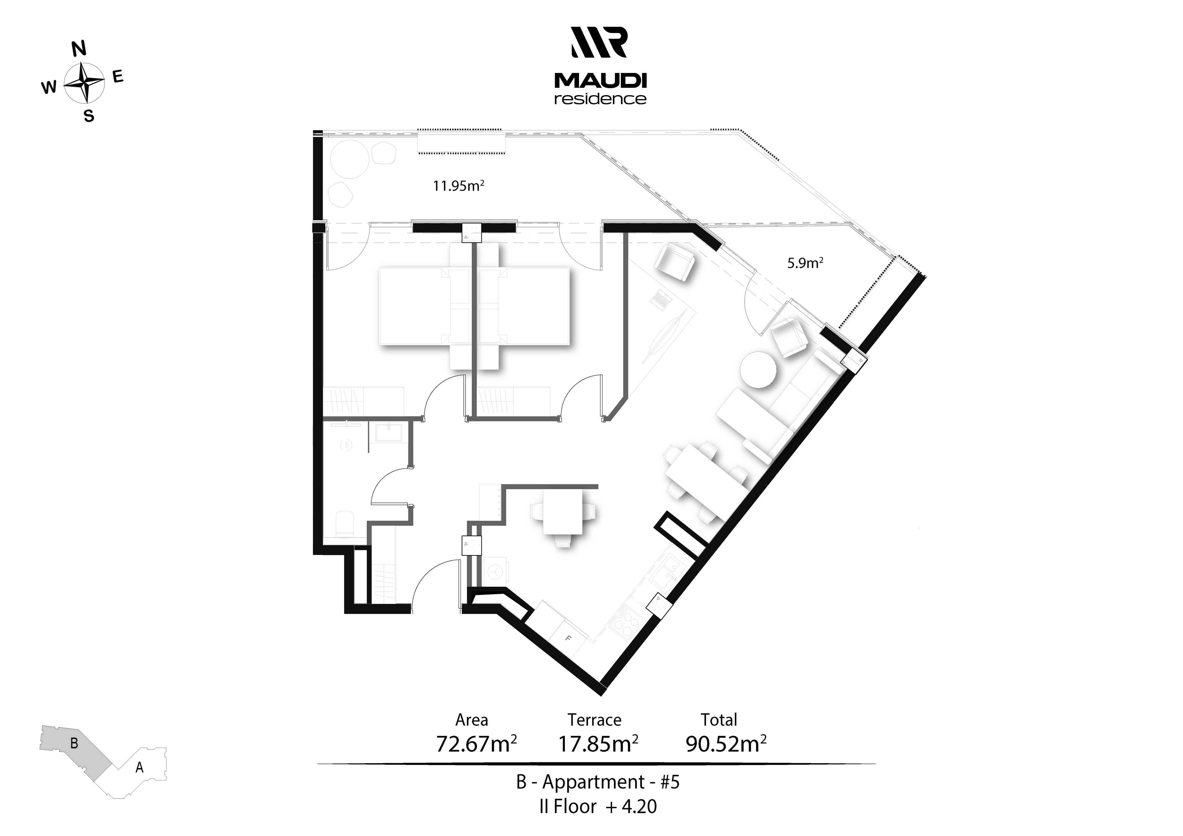 Продажа 3-комната Квартира view 1