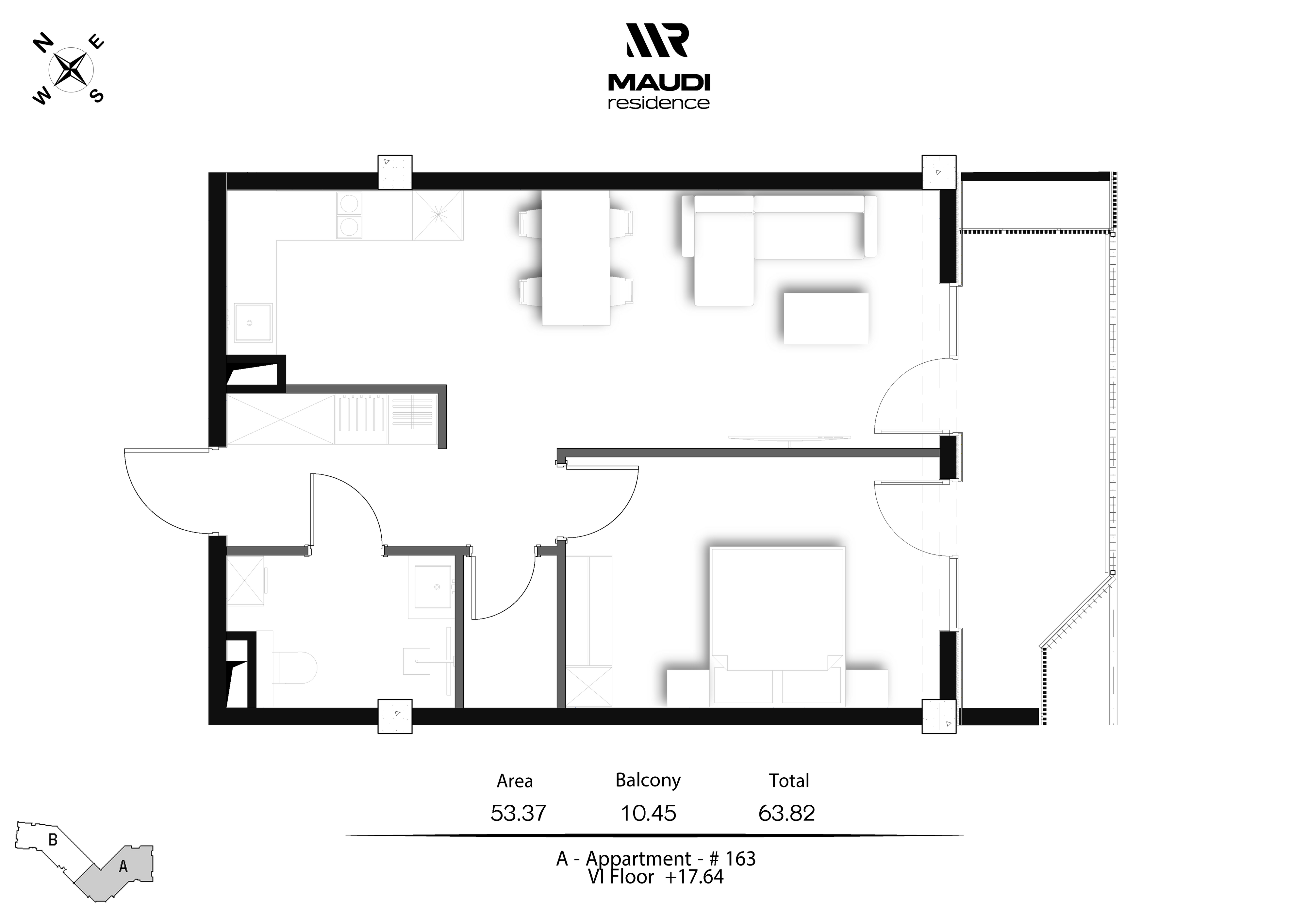2 Room Flat For Sale view 3