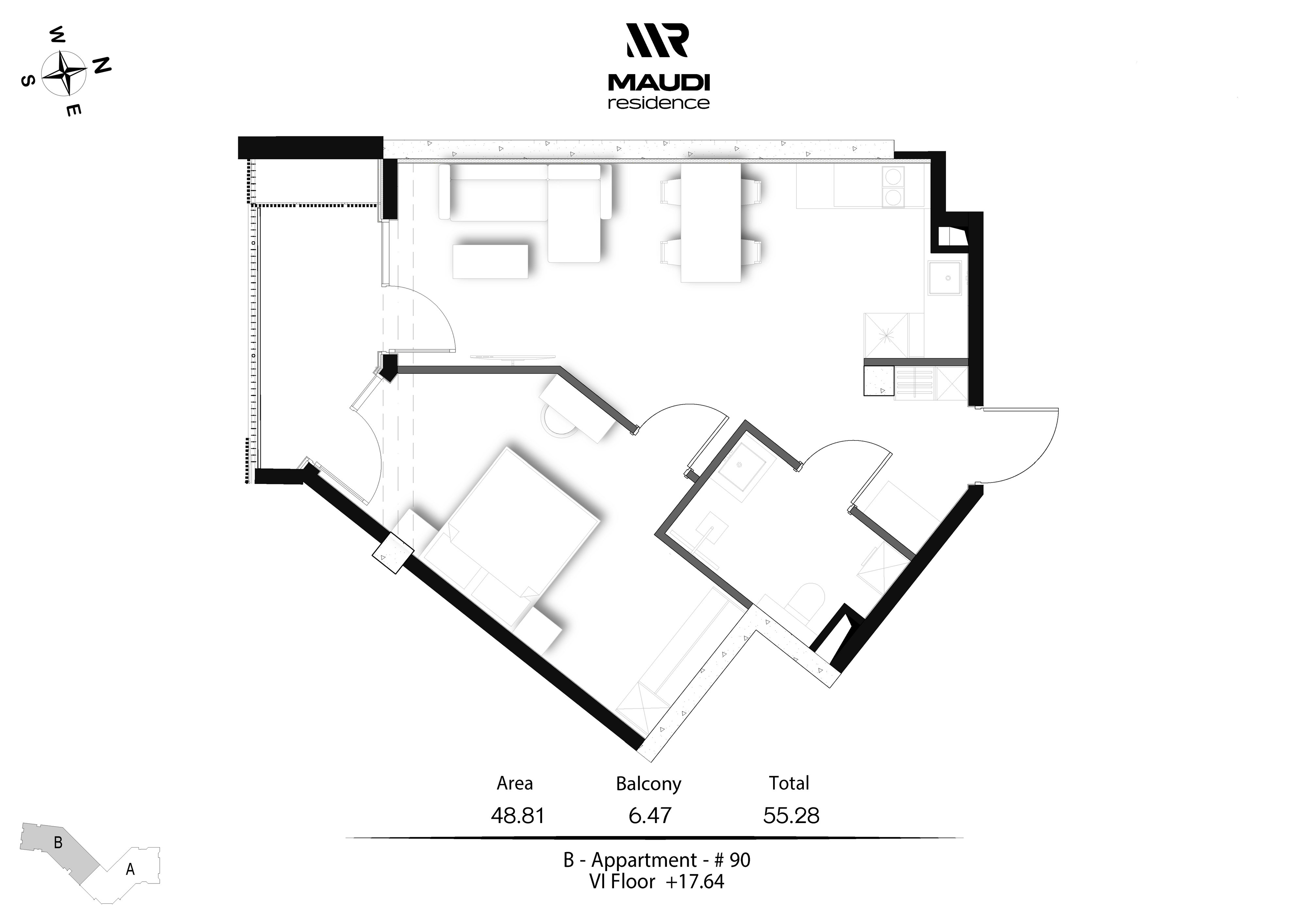 2 Room Flat For Sale view 1