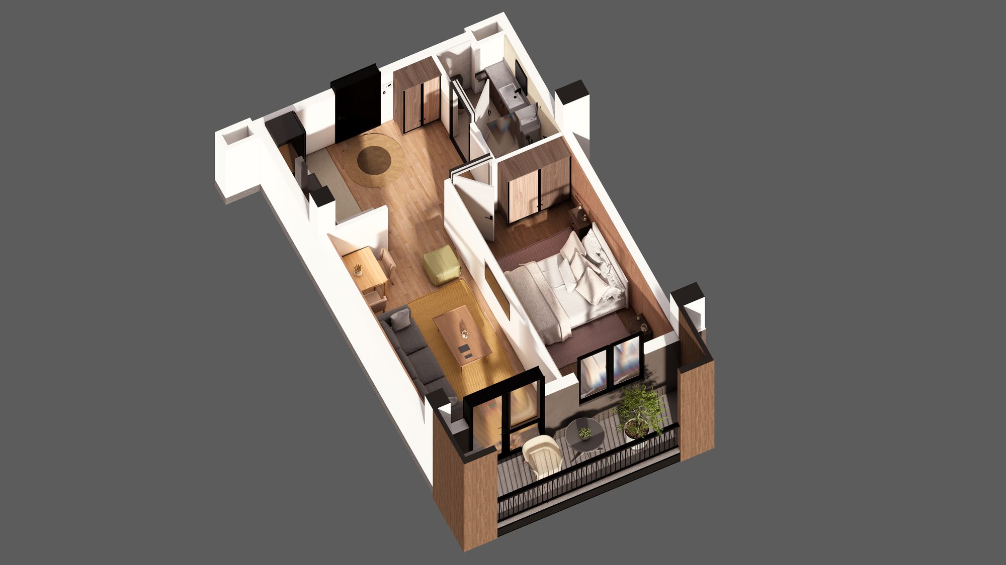 2 Room Flat For Sale view 1