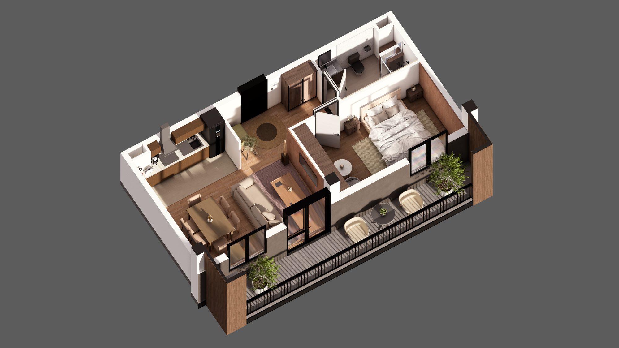 2 Room Flat For Sale view 1