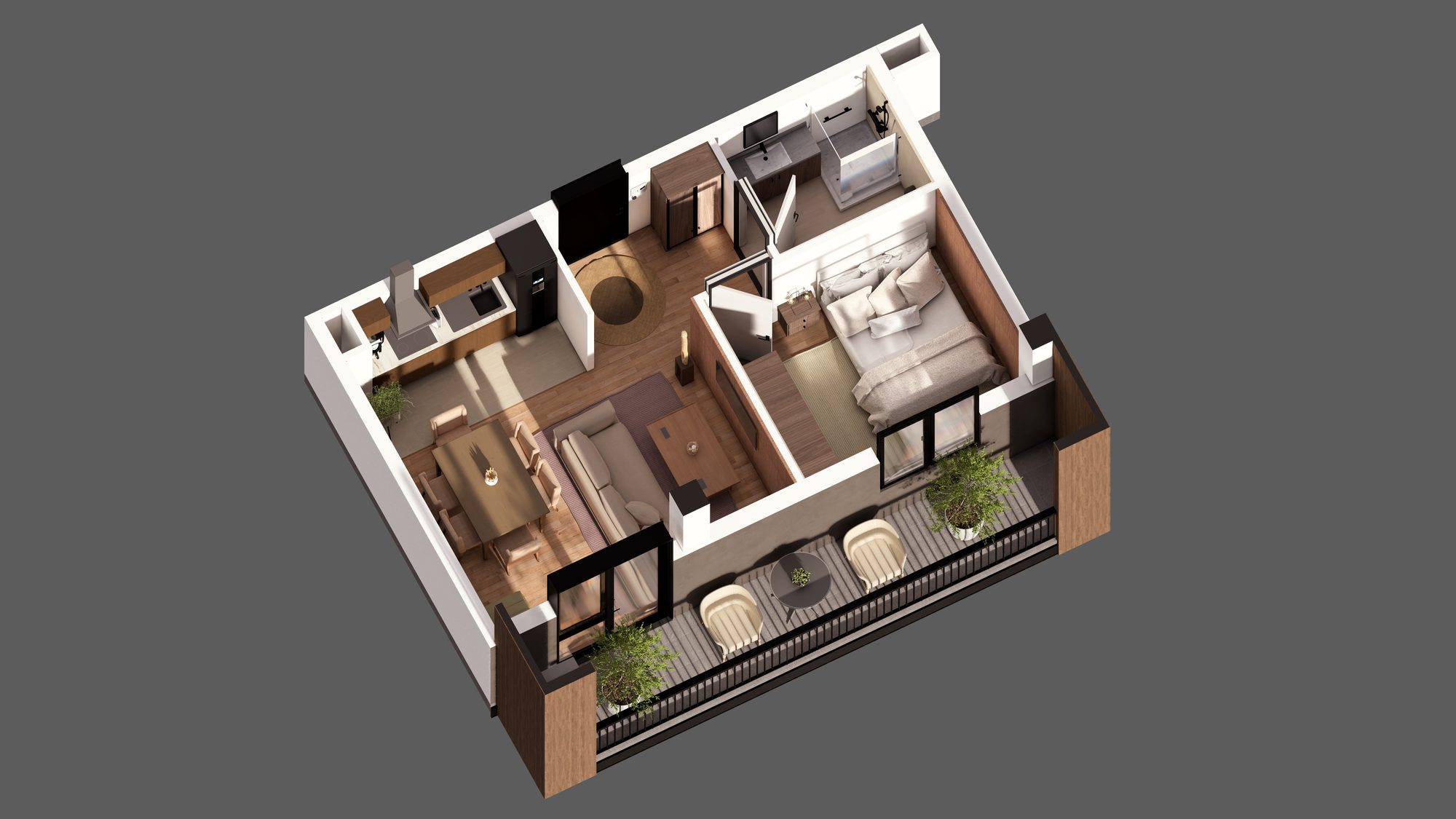 2 Room Flat For Sale view 2