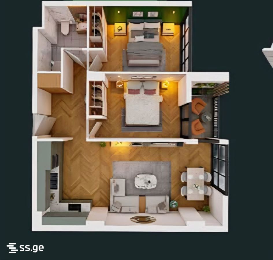 3 Room Flat For Sale view 1