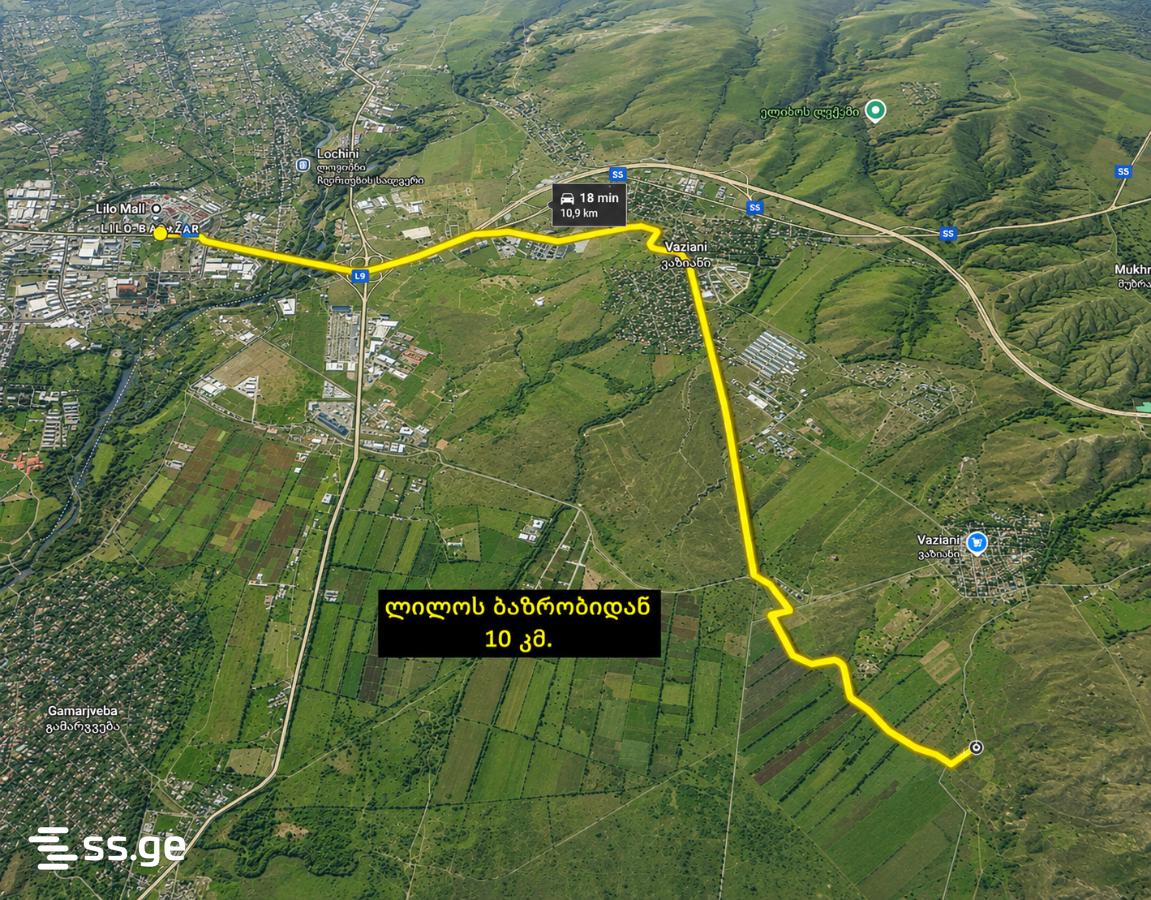 For Sale Sasoplo-Sameurneo Land Plot Gardabnis Munitsipalitetshi view 12