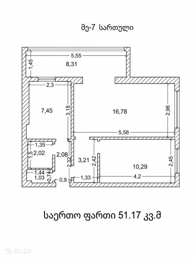 3 Room Flat For Sale view 7