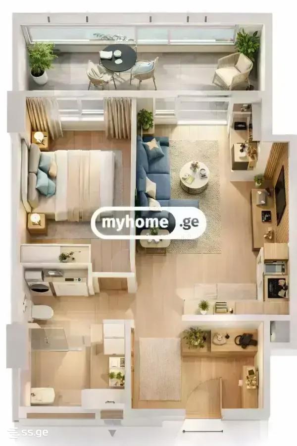 3 Room Flat For Sale view 2