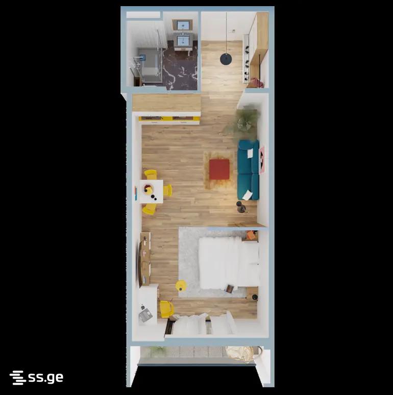 1 Room Flat For Sale view 4