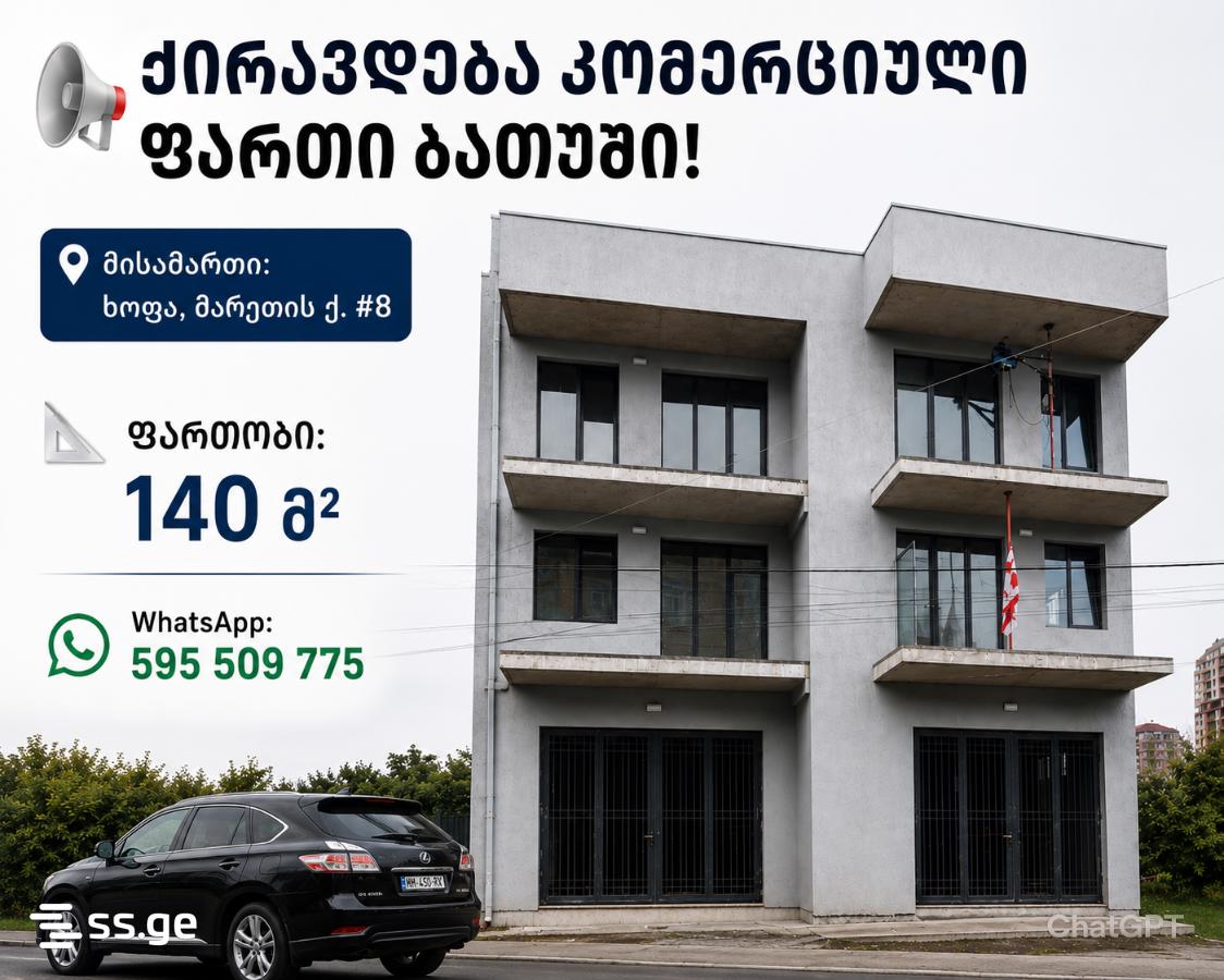 Commercial Real Estate For Rent. Batumi view 1