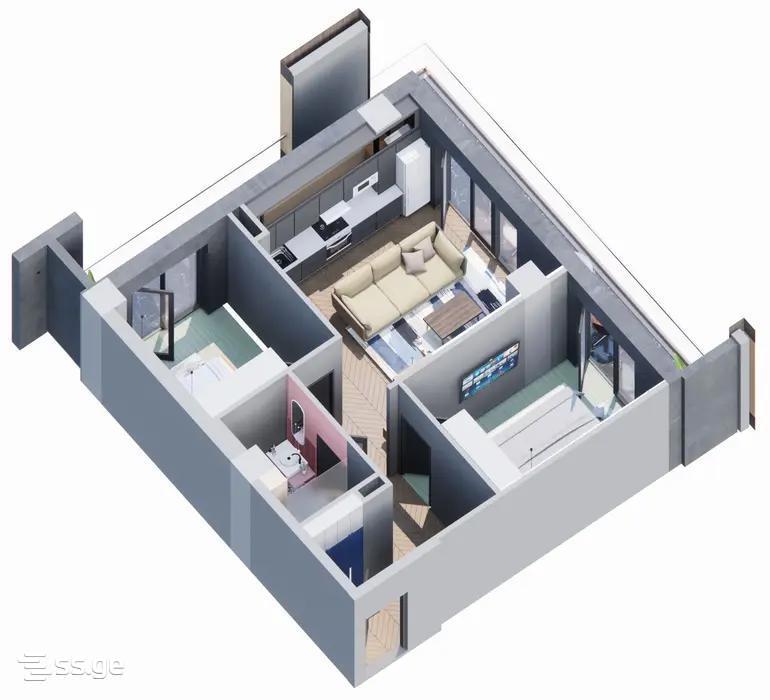 3 Room Flat For Sale view 4