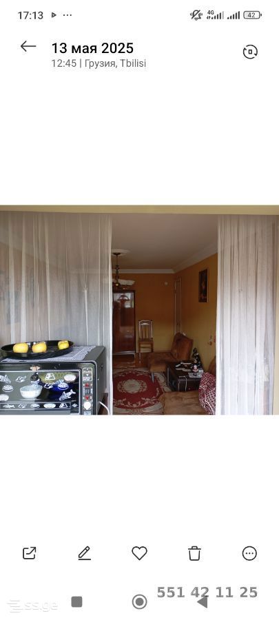 2 room Flat For Sale. Ponichala - Aanzicht 3