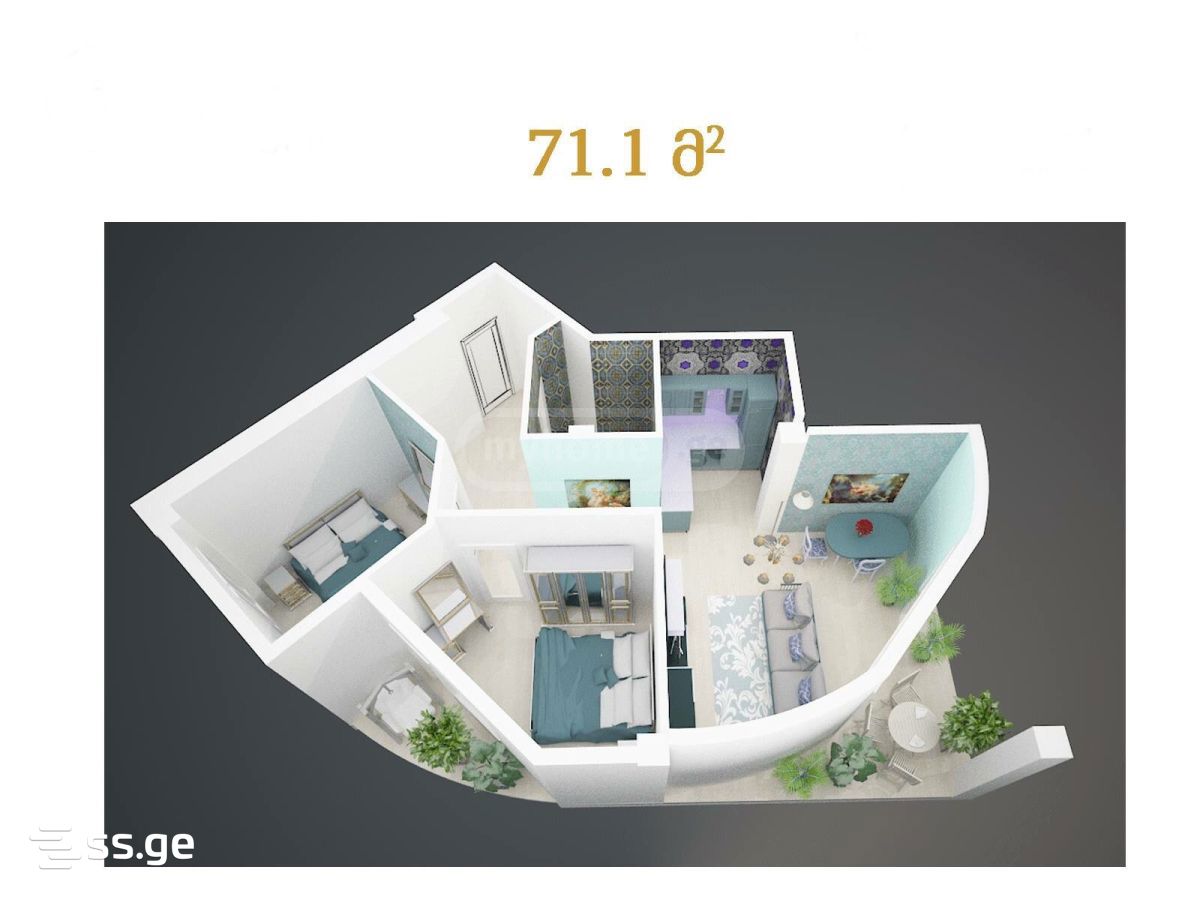 3 Room Flat For Sale view 7