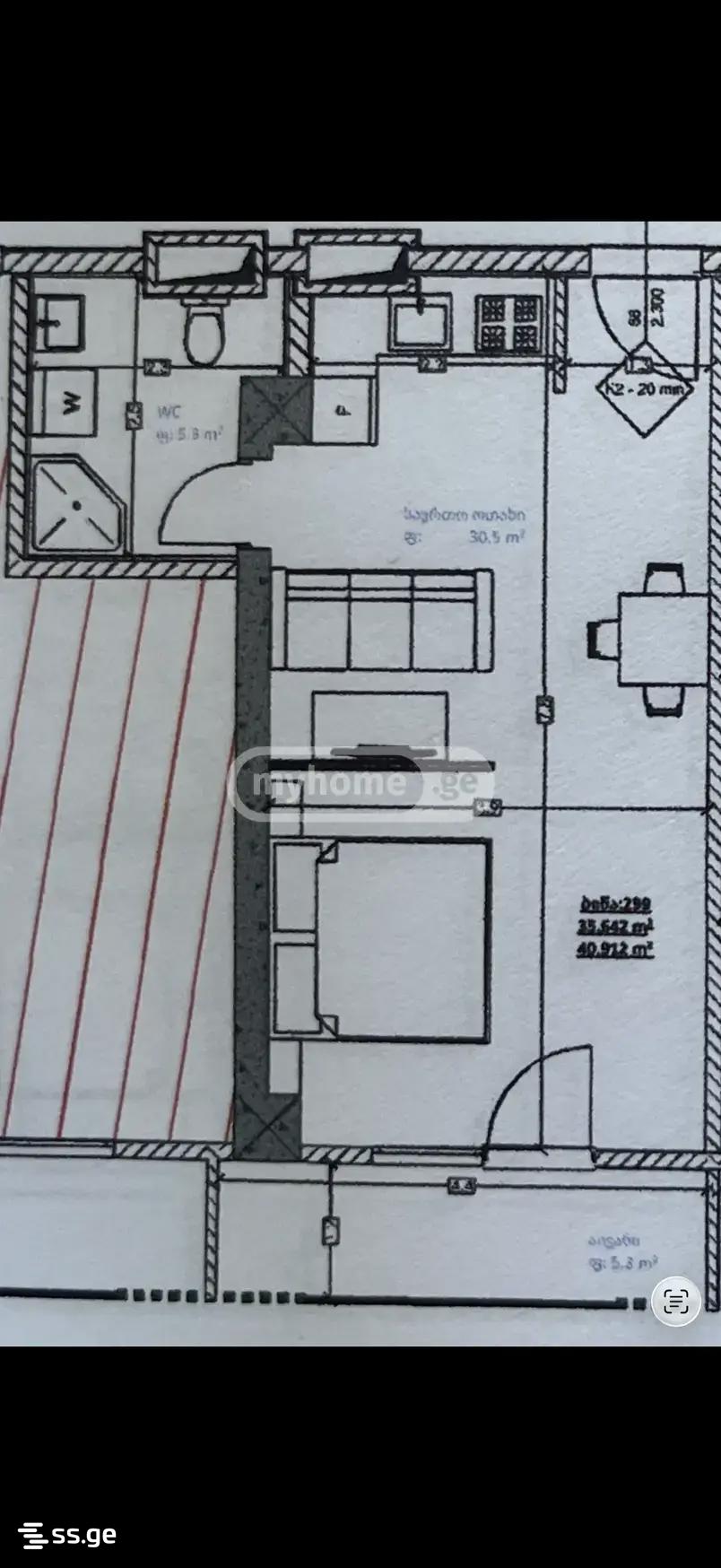 1 Room Flat For Sale view 8