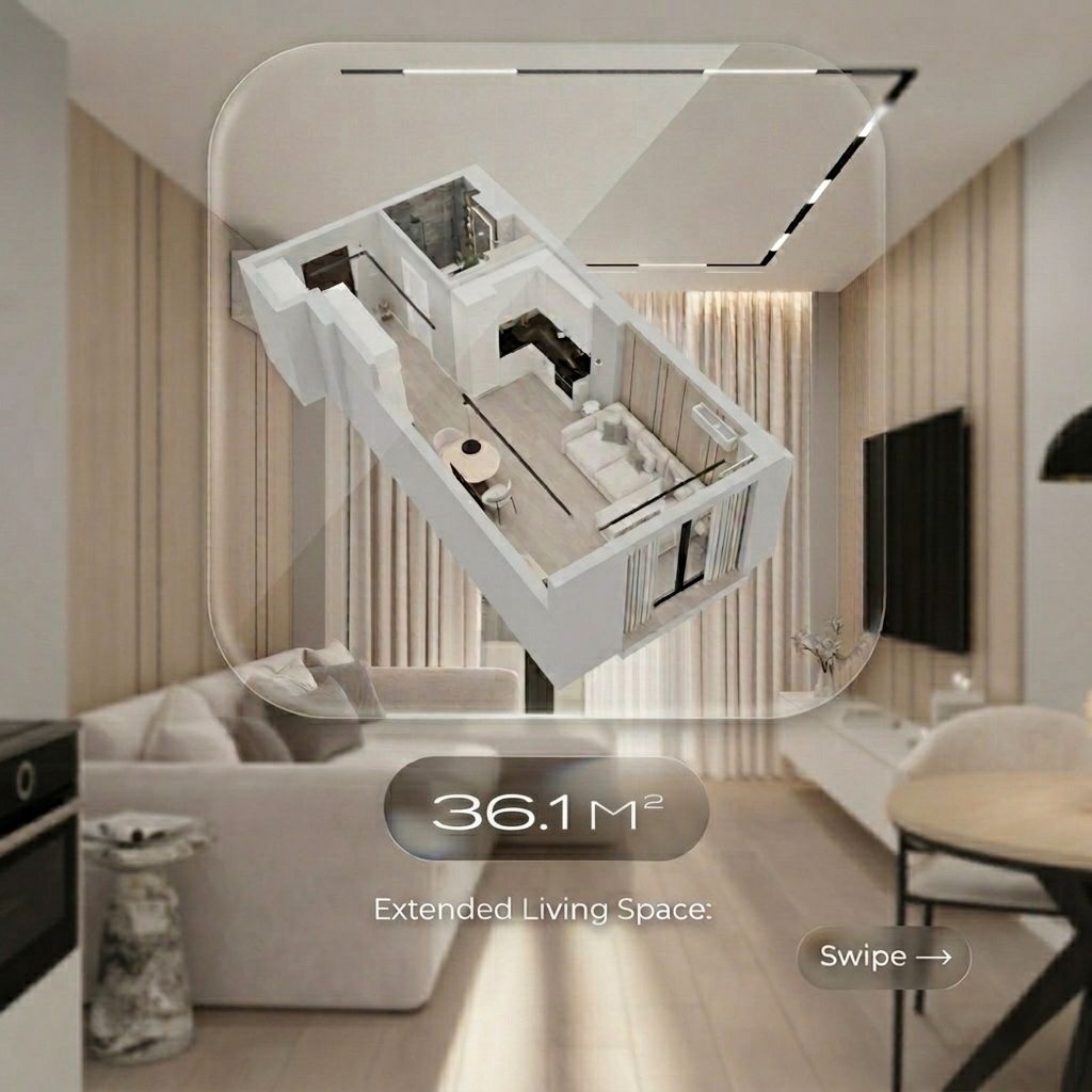 1 Room Flat For Sale view 1