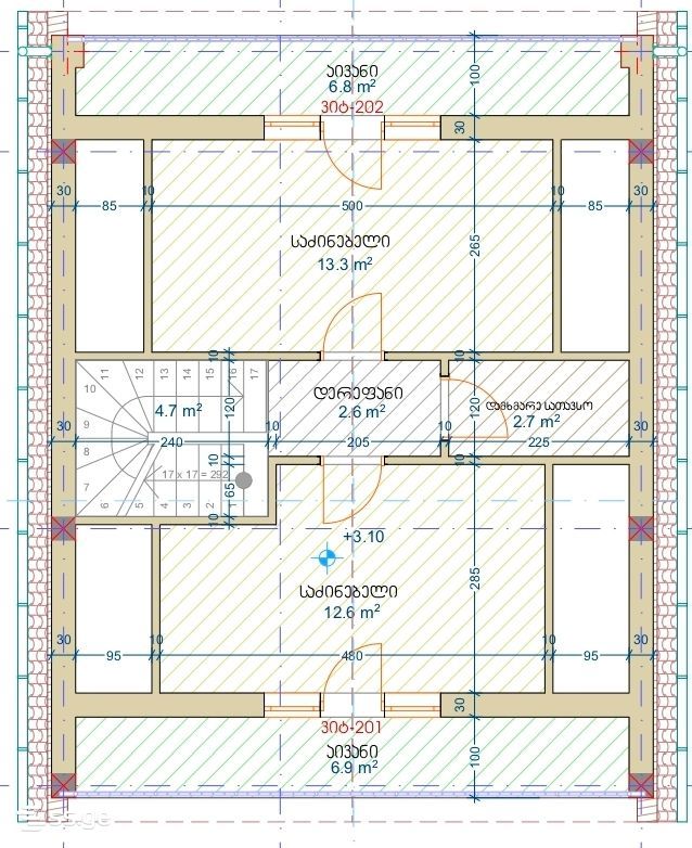 4 Room Private House For Sale view 9