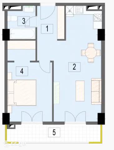 2 Room Flat For Sale view 11