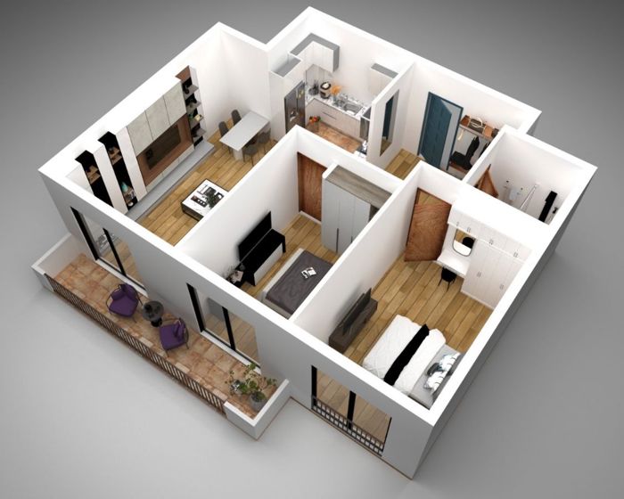 3-Zimmer-Wohnung, Varketili-3, 2nd Micro District