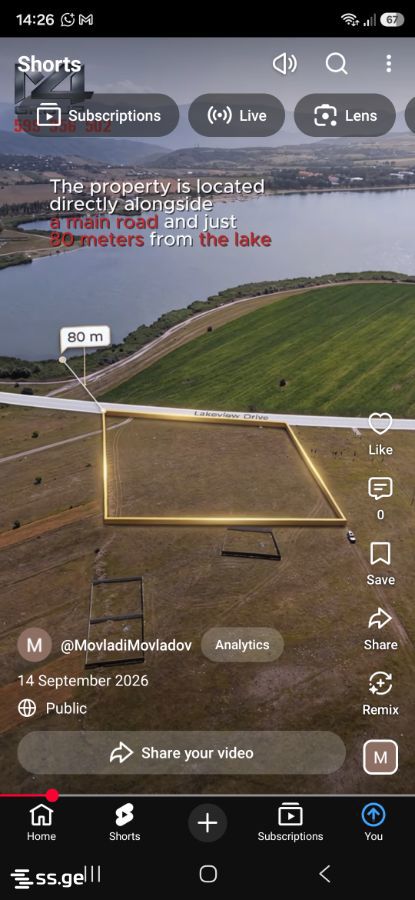 Land For Sale. Bazaleti view 3