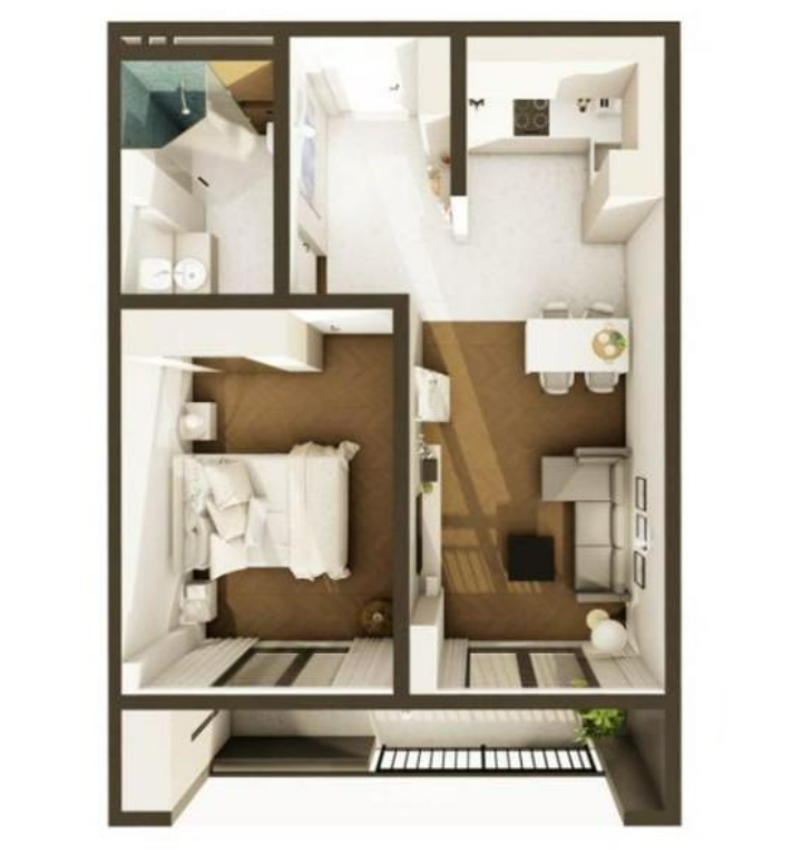 2 Room Flat For Sale view 1