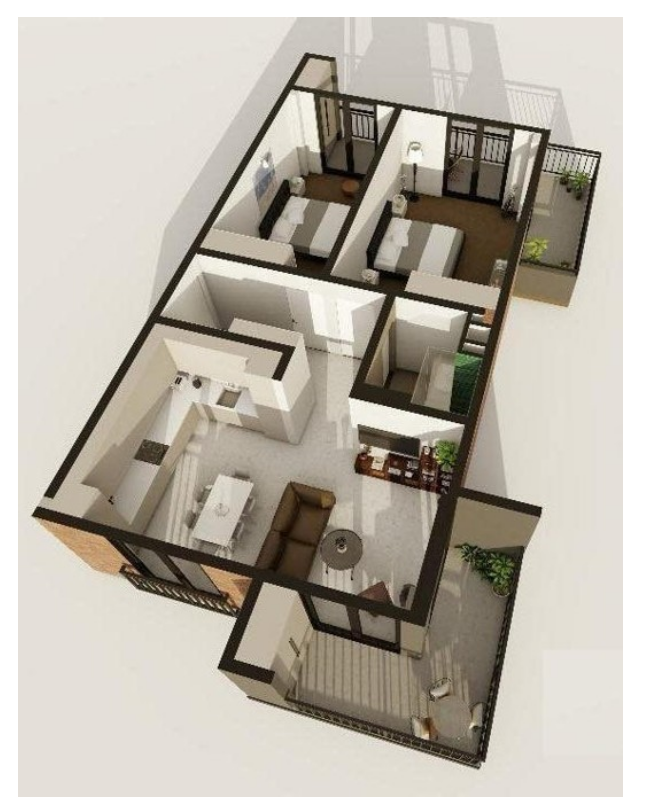 3 Room Flat For Sale view 1