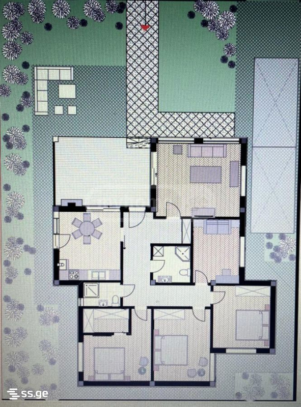 6 Room Summer Cottage For Rent. Tskneti view 5