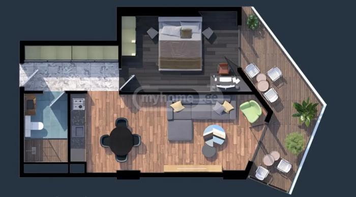 2 room Flat For Sale. Saburtalo  - picture #1