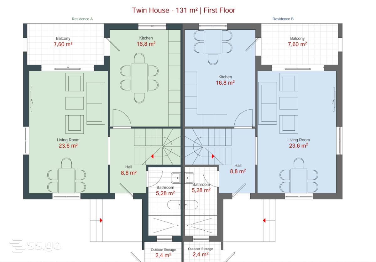 4 Room Private House For Sale view 3
