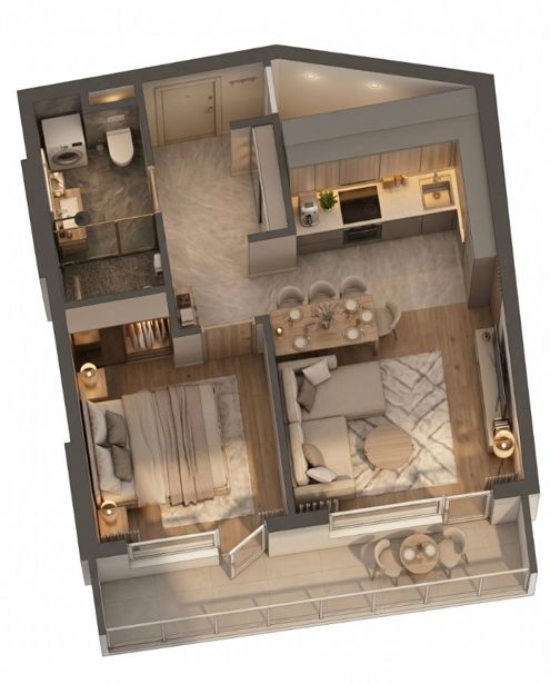 2 room Flat For Sale. Batumi - picture #1