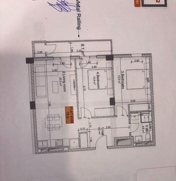 3 room Flat For Sale. Didube  - picture #1