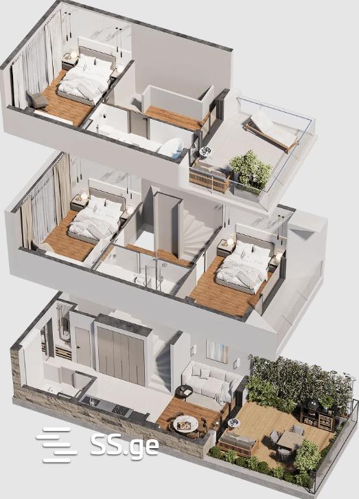 იყიდება 4-ოთახი House view 1